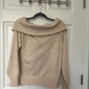Nwt lulus peach Off-Shoulder Sweater
